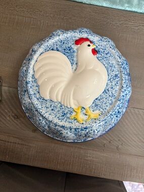 vintage Gailstyn Sutton for Towle hand-painted ceramic rooster mold